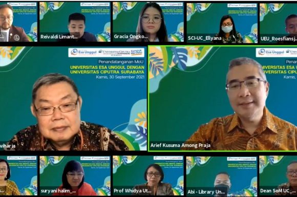 Dalam Rangka Terus Meningkatkan Kualitas Sistem Pendidikan, Universitas Esa Unggul Gelar MoU Kerja Sama Bersama Universitas Ciputra Surabaya