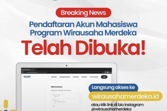 Pendaftaran Akun Mahasiswa Program Wirausaha Merdeka