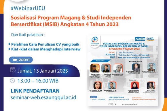 Sosialisasi Program Magang & Studi Independen Bersertifikat Angkatan 4 Tahun 2023